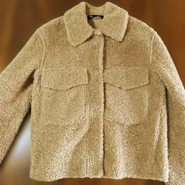 ZARA 베이지 보아 자켓