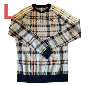 아디다스 골프 여성용 니트 체크 L 사이즈