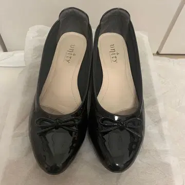 unity 플랫 펌프스 블랙 23.5cm
