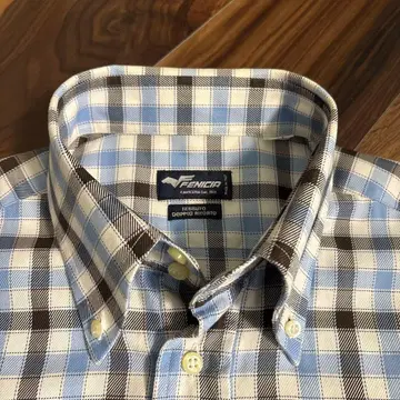 Fenicia 체크 무늬 버튼 다운 셔츠