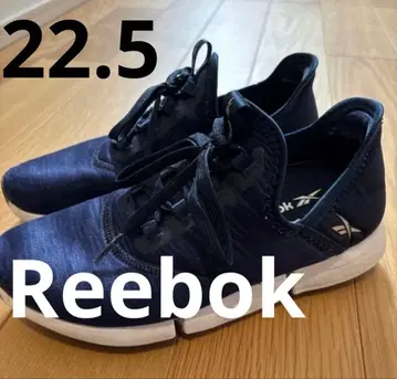 Reebok 네이비 스니커즈 22.5cm 슬립온