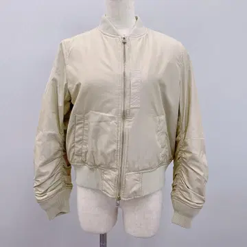 3618 리츠코 시라하마 베이지색 자켓 블루종