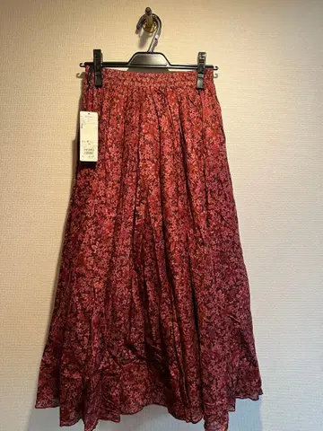 사만사 모스모스 꽃무늬 스커트