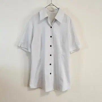 EL ROBLE 온워드 반팔 셔츠 S 스트라이프 고급 출퇴근 오피스