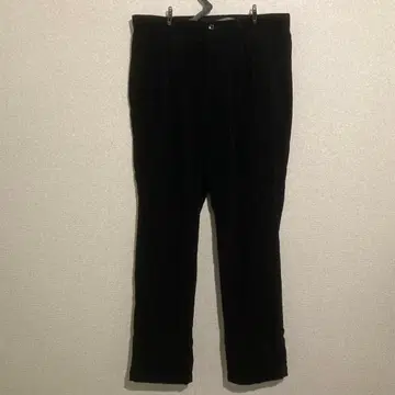 UNIQLO 유니클로 블랙 코듀로이 투 턱 팬츠 W88