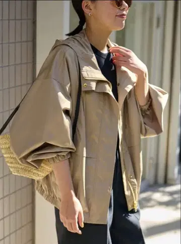 FRAMeWORK 타프타 블루종 베이지/프리 사이즈