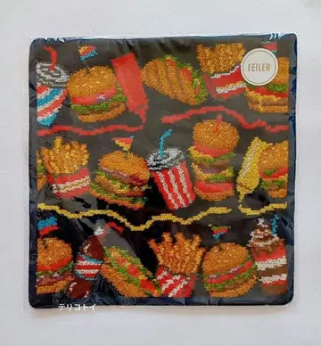 FEILER 페이러 손수건 버거샵 새상품 미사용 네이비