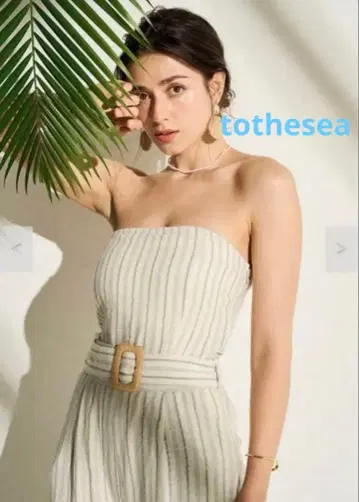 tothesea 스트라이프 베어 올인원 원피스 M 사이즈