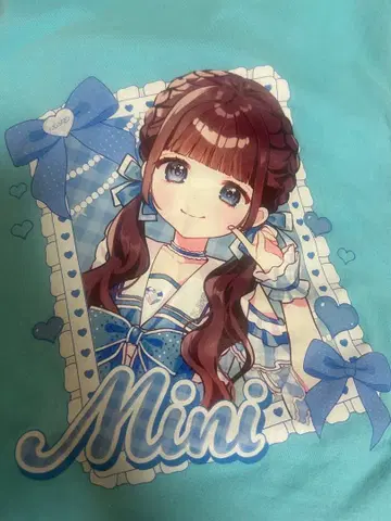 iLife 무지개 깃털 미니 최애T 셔츠