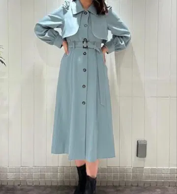 REDYAZEL 트렌치코트 그린