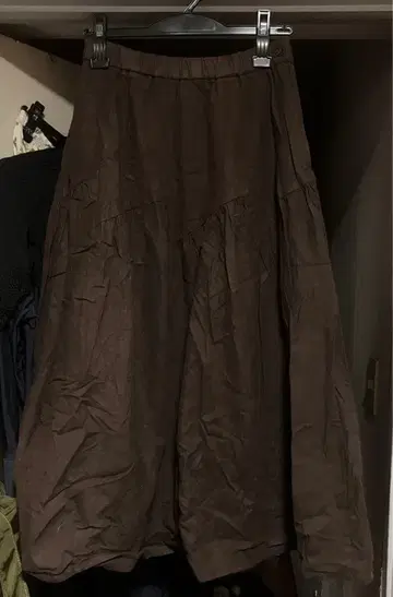 하모니카 넬 소재 플레어 스커트