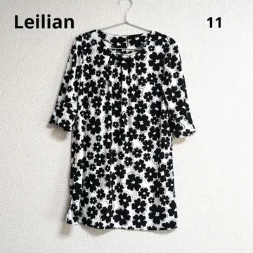 0399 Leilian 레리안 플라워 무늬 튜닉 원피스 11