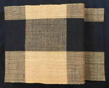 미사용품 코후 나고야 오비 원시 직물 격자 직조 시나 직물 추 직물