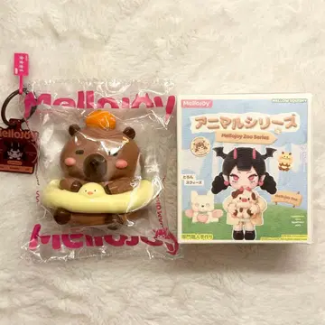 미사용 새상품 mellojoy 메로 조이 애니멀 헤엄치는 카피바라 스퀴즈