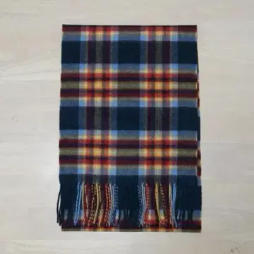 [ 미사용 새상품 ] 캐시미어 100% 체크 머플러