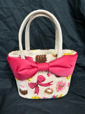 한정품 새상품급 페이러 해피 모먼트 리본 토트백