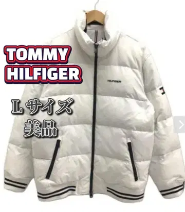 새상품급 TOMMY HILFIGER 화이트 다운 자켓 L 사이즈