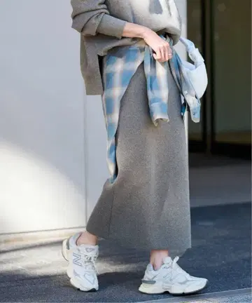 FRAMeWORK 그레이 총알 타이트 스커트