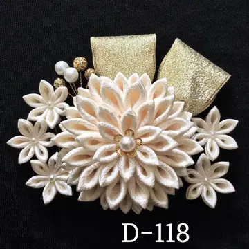 츠마미자이쿠 머리 장식 결혼식 성인식 졸업식 사전 촬영