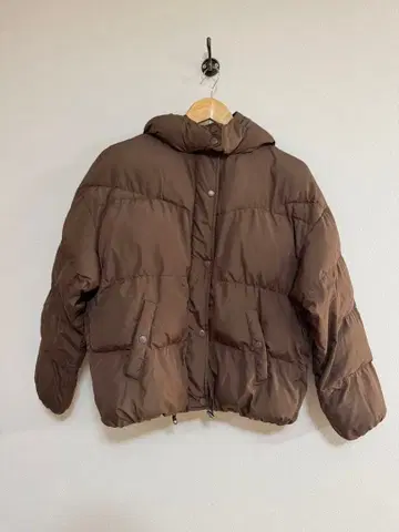 Retro GIRL 에코 다운 파카 다운 점퍼 후드 부착