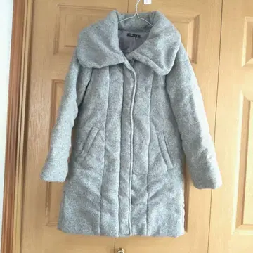 미사용 INGNI 그레이 충전솜 코트 롱 기장