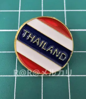 만박 태국관 핀 배지 핀 배지 원형 태국 파빌리온