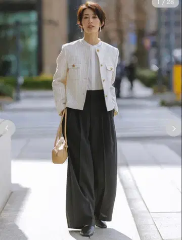 Mila Owen 드라이 터치 2 턱 와이드 팬츠