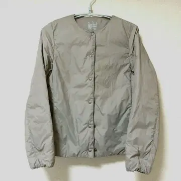 무인양품 베이지 퀼팅 다운 자켓 M