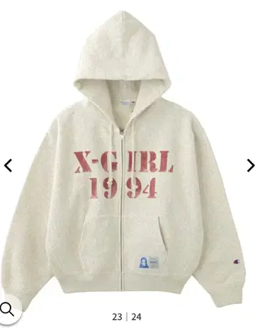 새상품 X-girl Champion REVERSE LOGO 엑스걸