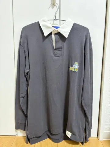UCLA 긴팔 피케 셔츠 그레이