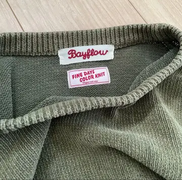 [ 미사용품 ] BAYFLOW 무지 니트 트레이닝복 스웨터