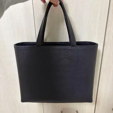 HushTug 가죽 미니 토트 네이비