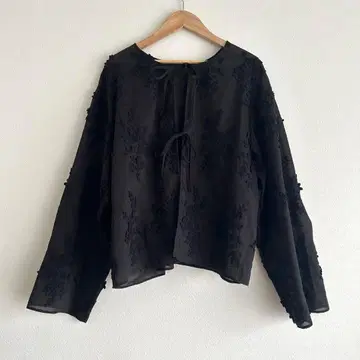 뷰티&유스 셀룰로오스 나일론 자수 셔츠 블라우스