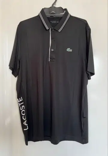 LACOSTE 블랙 피케 셔츠