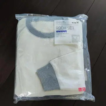 [ 미사용 새상품 ] 유니클로 남성용 룸세트 맨투맨 세트 M사이즈