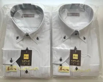 긴팔 화이트 도비 남성용 와이셔츠 형태 안정 커터 셔츠