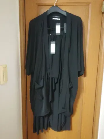 택 포함 새상품 지뢰계 비주얼계 하카마와 겉옷 셋업 블랙