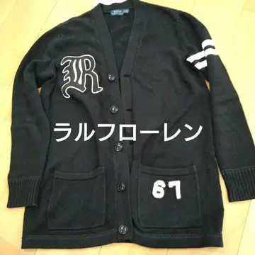 폴로 랄프로렌 여성용 와펜 레터드 가디건