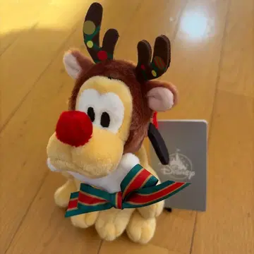 플루토 봉제 인형 키링 키체인 DISNEY CHRISTMAS