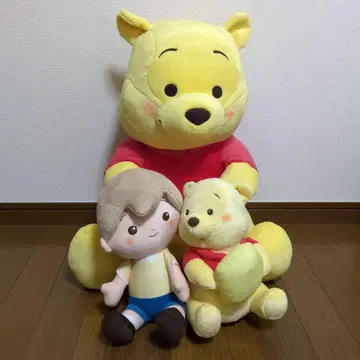 곰돌이 푸 빨간 볼 그랑데 봉제 인형 허니 레몬 봉제 인형 새상품