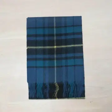 [ 미사용 새상품 ] 캐시미어 100 체크 머플러