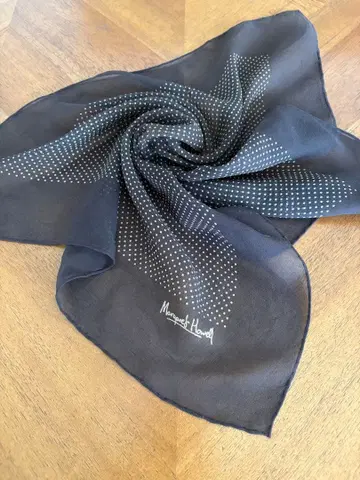 Margaret Howell 도트 미니 스카프 쉬폰