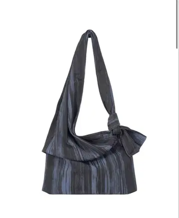 COTTON JACQUARD BAG DARK BLUE