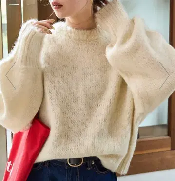 FREEK'S STORE 컬러 샤기 니트 숏 풀오버