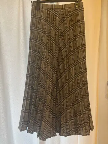 Mercury duo 체크 무늬 플리츠 스커트 (그레이 계열)