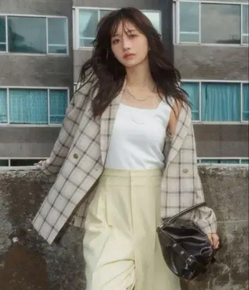 코코딜 퍼프 슬리브 테일러드 자켓 M