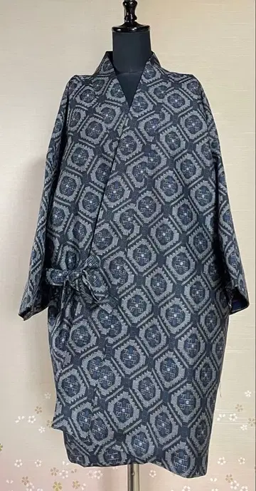 기모노 리메이크 무라야마 오시마 상의 작업복 반텐 안감 포함 프리 사이즈