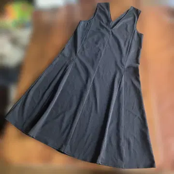 블랙 점퍼 스커트 L