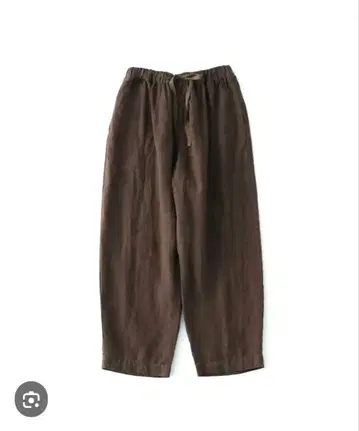 23100엔 미사용 네스트로브 린넨 이지 팬츠 브라운
