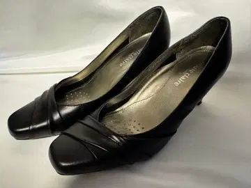 marie claire 블랙 하이힐 천연 가죽 펌프스 블랙 23.5cm